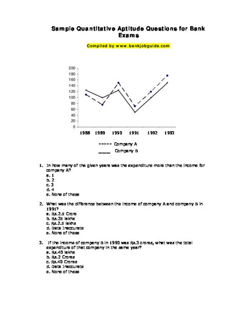 Download Sample Paper Quantitative Aptitude 