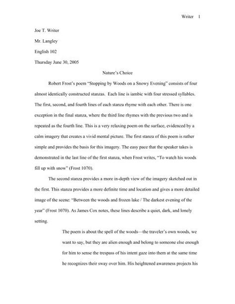 Read Online Sample Poetry Paper 