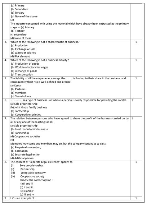 Full Download Sample Question Paper Business Studies 