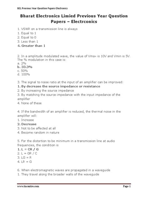Full Download Sample Question Paper Electronics Schools9 File Type Pdf 