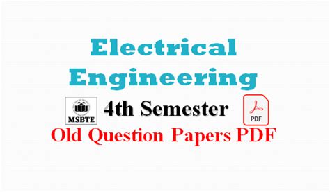 Read Sample Question Paper Fourth Semester Electrical Engineering File Type Pdf 