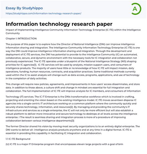Full Download Sample Research Paper On Technology 