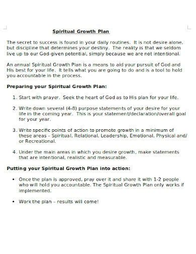 Download Sample Spiritual Growth Plan Cuyahoga Valley Church 
