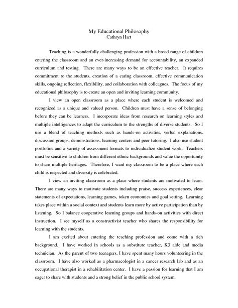 Download Sample Teaching Philosophy Paper 