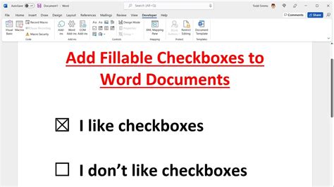 Full Download Sample Word Document With Checkboxes 