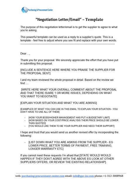 samplenegotiationletteremailtemplate