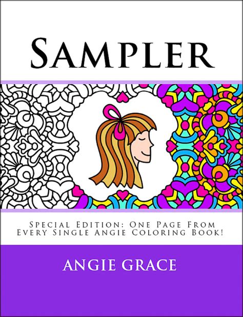 Read Online Sampler Special Edition One Page From Every Single Angie Coloring Book Angie Grace 