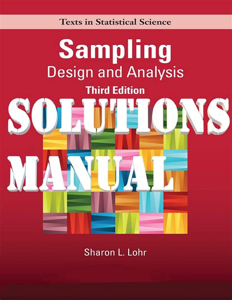 Read Online Sampling Design And Analysis Solutions 