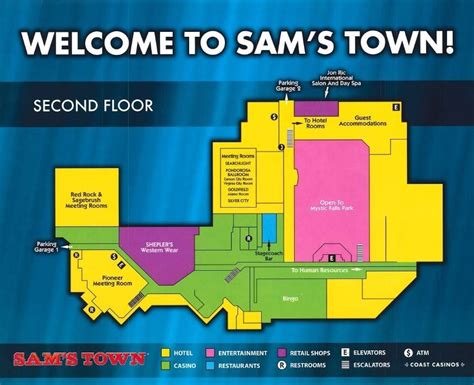sams town casino map