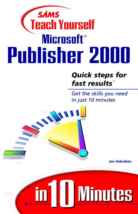 Read Sams Teach Yourself Microsoft Publisher 2000 In 10 Minutes 