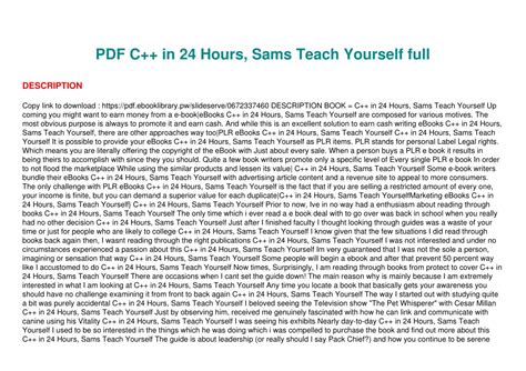 Read Online Sams Teach Yourself Powerpoint In 24 Hours 