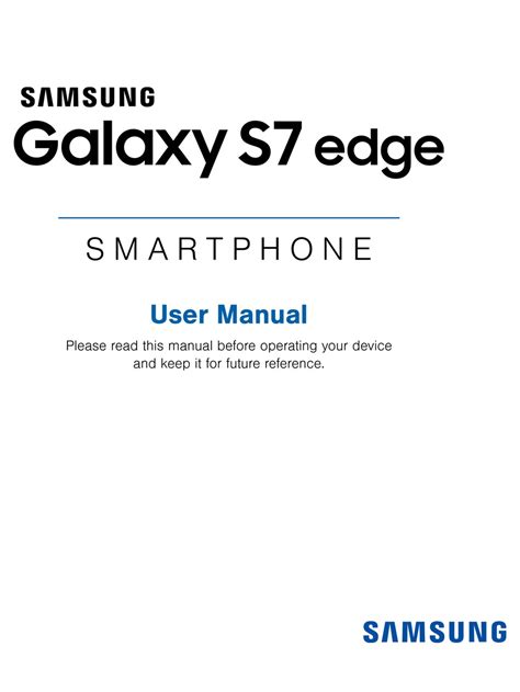 Samsung Galaxy S7 Edge User Manual Page 1 Manual Samsung S7 Edge Español Pdf - Manual Samsung S7 Edge Español Pdf