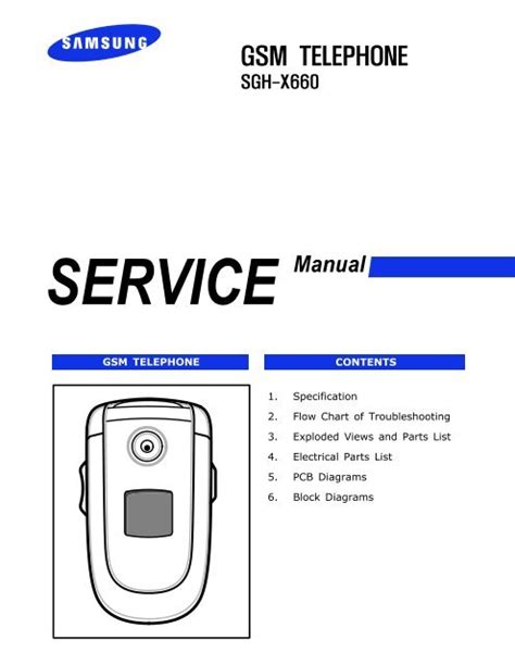 Samsung Sgh X660 User Manual Page 1 Of Samsung Sgh X660 Manual Pdf - Samsung Sgh-x660 Manual Pdf