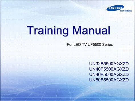 Samsung Un32f5500ag Un40f5500 Un46f5500 Un50f5500 Led Training Samsung Un40f5500 Manual Pdf - Samsung Un40f5500 Manual Pdf