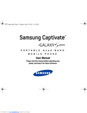 Read Online Samsung Captivate Guide Book 