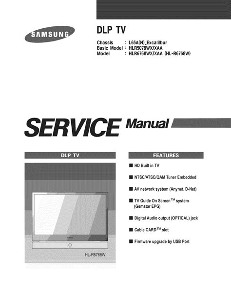 Full Download Samsung Dlp Service Menu Guide 