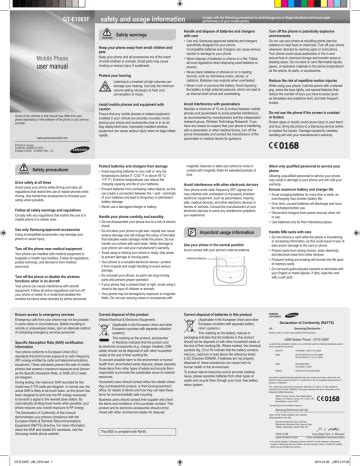 Read Samsung E1085 Users Guide 