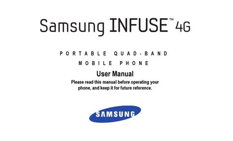 Read Online Samsung Infuse 4G User Guide 