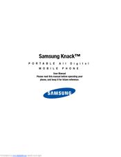 Read Samsung Knack Quick User Guide 