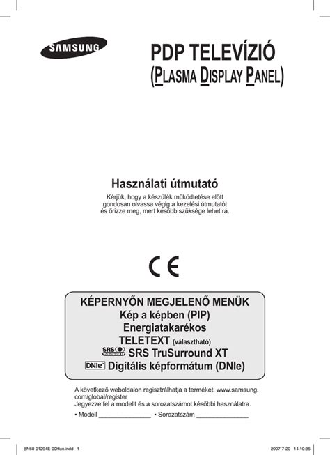 Read Samsung Ps 42E92H Plasma Tv Service Manual 