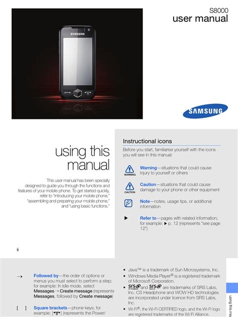 Read Online Samsung S8000 Jet User Guide 