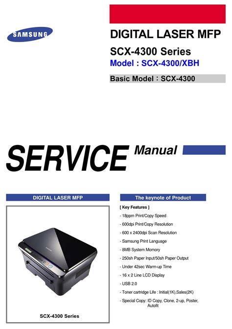 Download Samsung Scx 4300 Series Service Manual Repair Guide 
