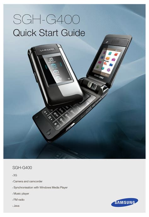 Download Samsung Sgh G400 User Guide 