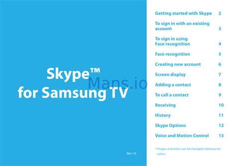 Read Online Samsung Skype User Guide 