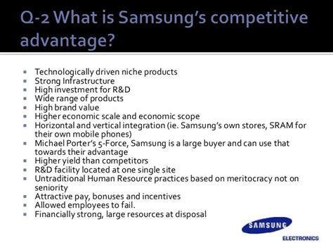 Read Online Samsung Strategic Management Case Studies With Solution 