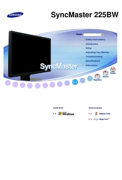 Read Samsung Syncmaster 225Bw Manual 