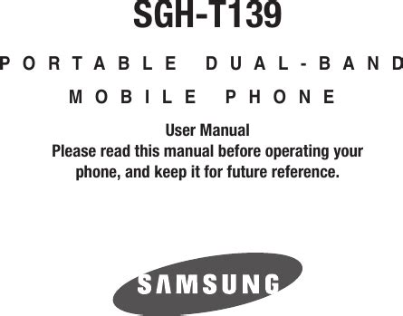 Full Download Samsung T139 User Guide 