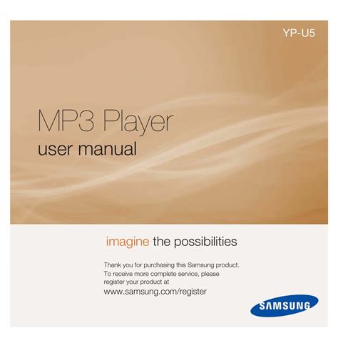 Read Online Samsung Yp U5 Manual 