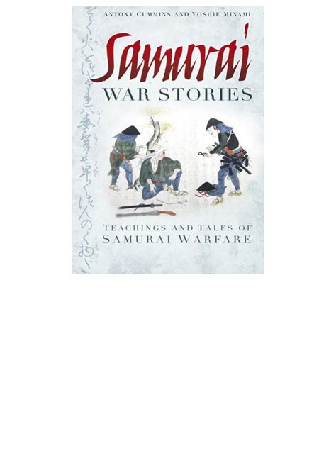 Download Samurai War Stories Teachings And Tales Of Samurai Warfare 