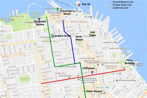 San Fran Cable Car Map