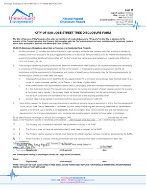 san jose tree disclosure