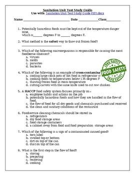 Read Sanitation Test Study Guide 