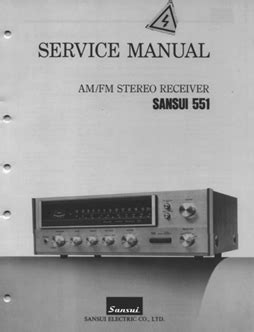 Download Sansui 551 User Guide 