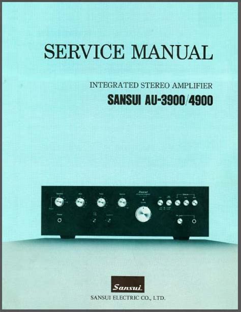 Read Sansui Au3900 User Guide 