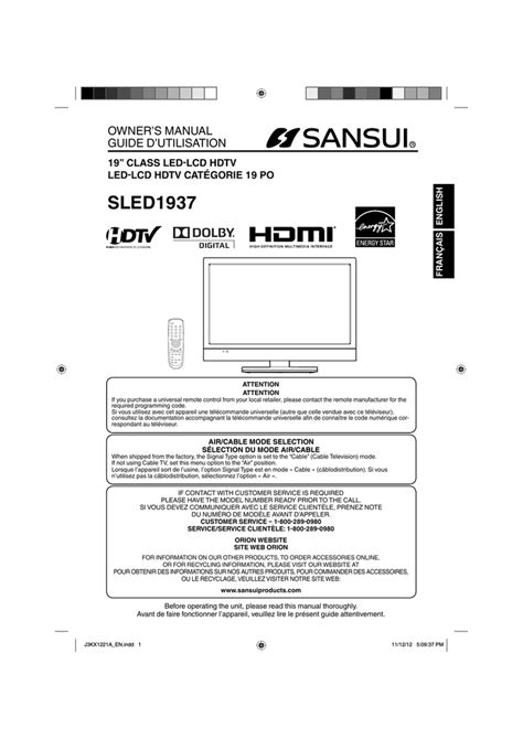 Read Online Sansui Tv User Guide 