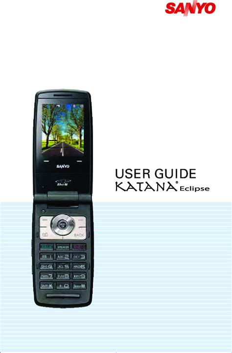 Download Sanyo Katana Eclipse User Guide 