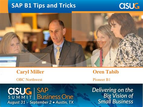 Sap B1 Tips And Tricks Sap Business One Software