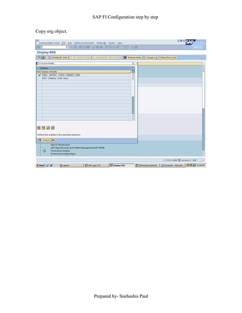 sap fi tv configuration