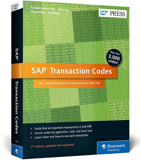 Sap Transaction Codes Your Quick Reference To Transactions In Sap Erp