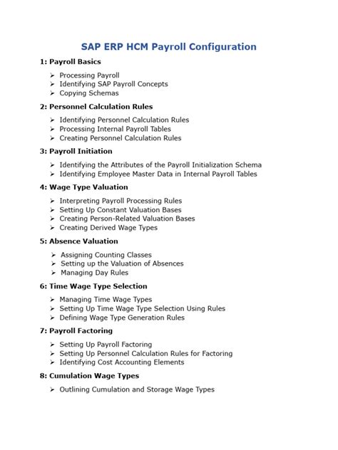 Sap Us Payroll Configuration Document