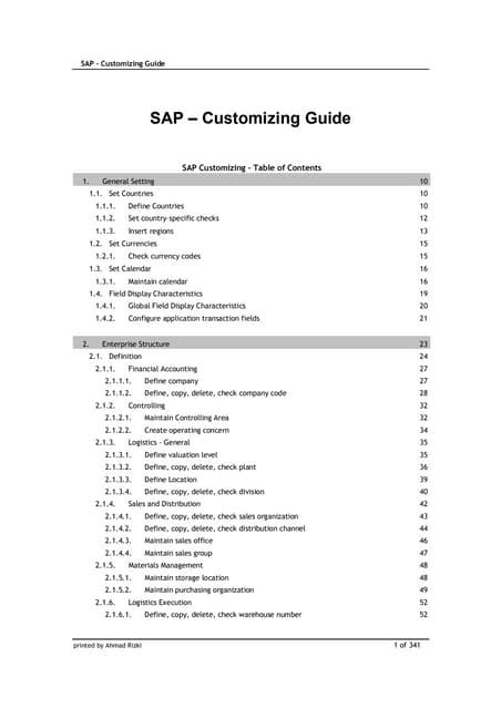 Full Download Sap Configuration Guide 