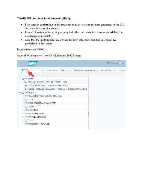 Read Sap Document Splitting Configuration 