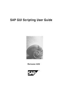 Full Download Sap Gui Scripting User Guide Synactive 