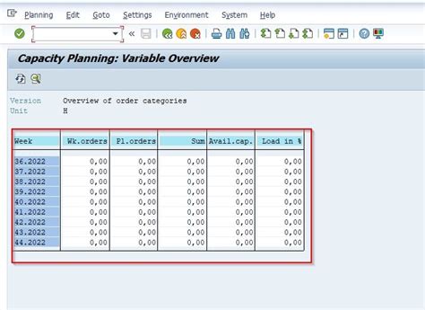 Read Sap It Planning Capacity Management Example Report 