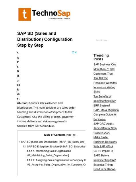 Read Sap Sd Step By Configuration Documents 
