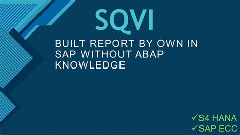 Read Sap Sqvi Manual 